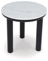 Xandrum Black/White Table from Ashley - Luna Furniture
