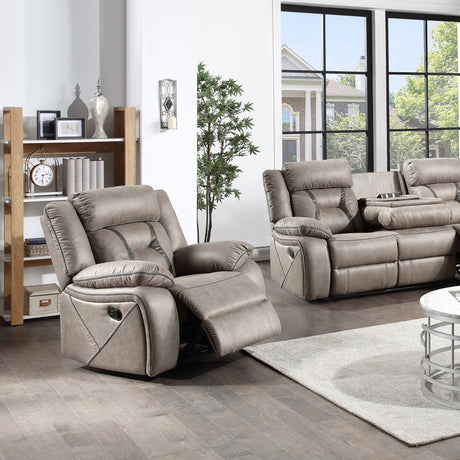 Tyson Gray Glider Recliner Chair from Steve Silver - Luna Furniture