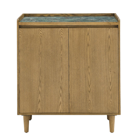Novato Light Chestnut Sintered Stone Cabinet from Steve Silver - Luna Furniture