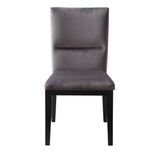 Amalie Side Chair, Grey Velvet, Set of 2 from Steve Silver - Luna Furniture