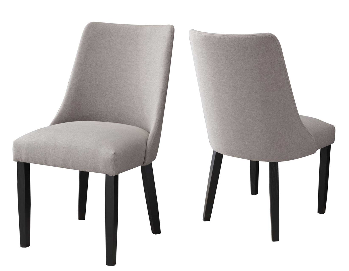 Xena Upholstered Side Chair, Gray from Steve Silver - Luna Furniture