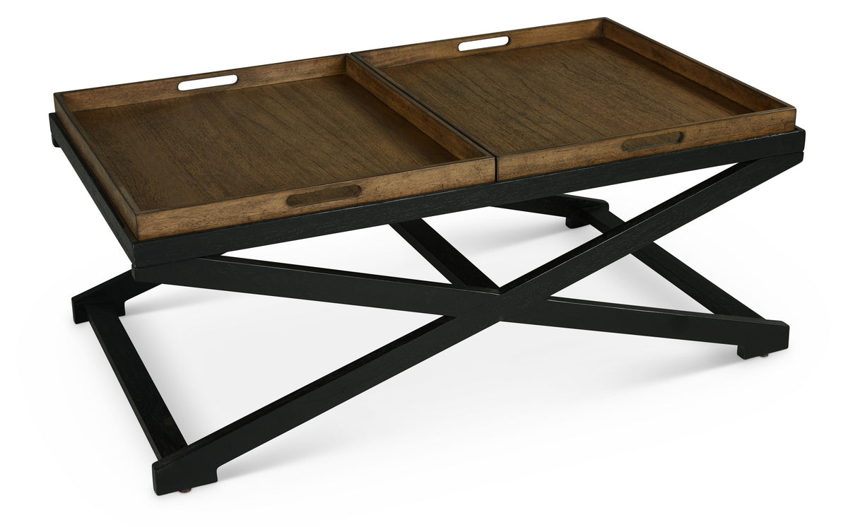 Topeka Brown 3-Piece Occasional Table Set (Cocktail & 2 End Tables) from Steve Silver - Luna Furniture