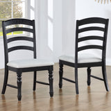Odessa Black/White Side Chair, Set of 2 from Steve Silver - Luna Furniture