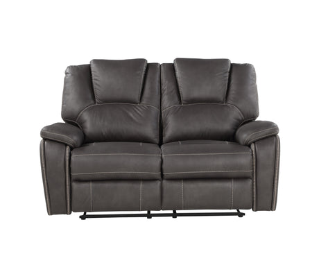 Katrine Charcoal Manual Reclining Loveseat from Steve Silver - Luna Furniture