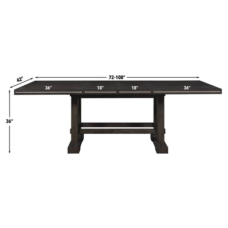 Napa 108-Inch Counter Table with/2 18-inch Leaves from Steve Silver - Luna Furniture