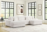 Sunday Beige 3-Piece Double Chaise Sectional from Happy Homes - Luna Furniture