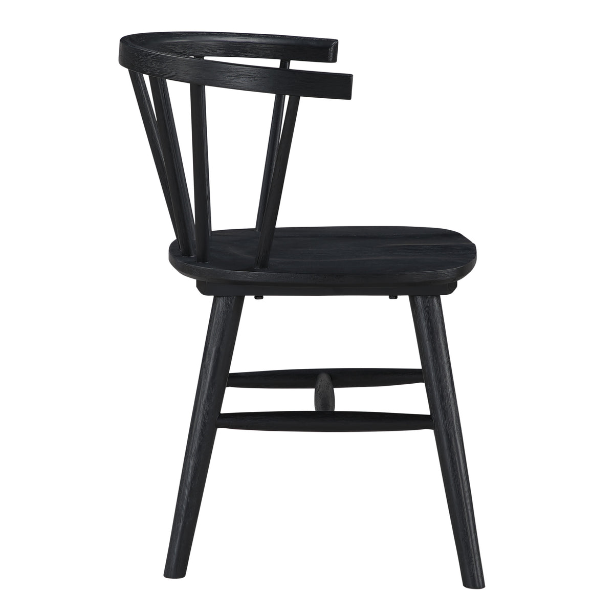 Willow Solid Wood Dining Chair, Black from Steve Silver - Luna Furniture