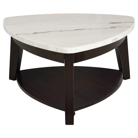 Francis Marble Top Cocktail Tbl w/Casters from Steve Silver - Luna Furniture