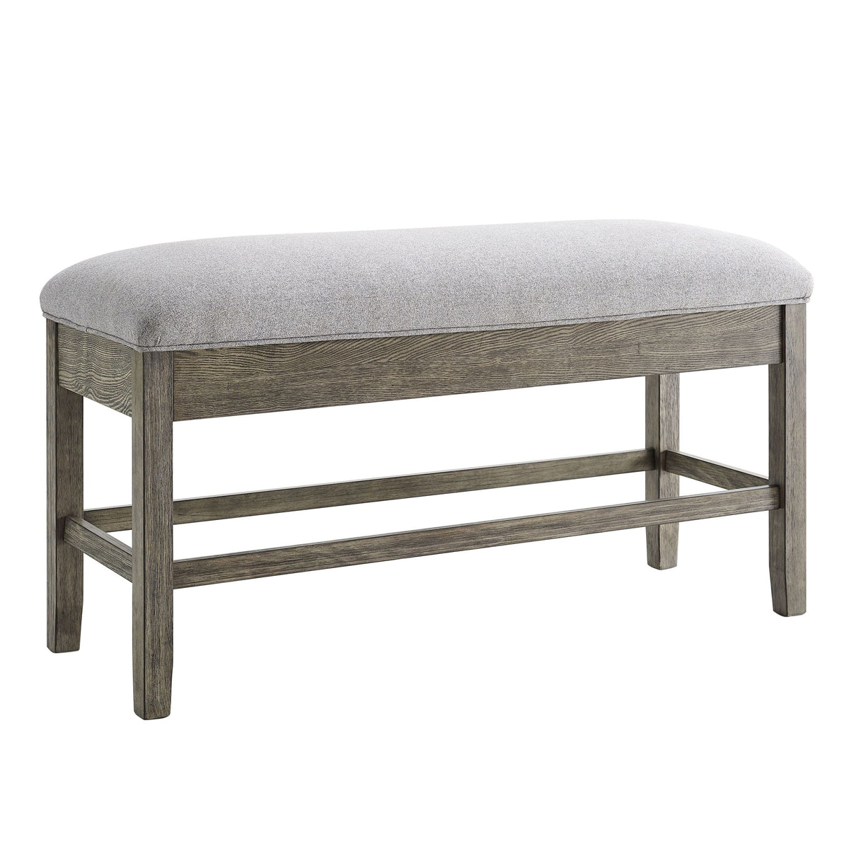 Grayson Gray/White 8-Piece Marble Top Counter Height Dining Table Set with Bench from Steve Silver - Luna Furniture
