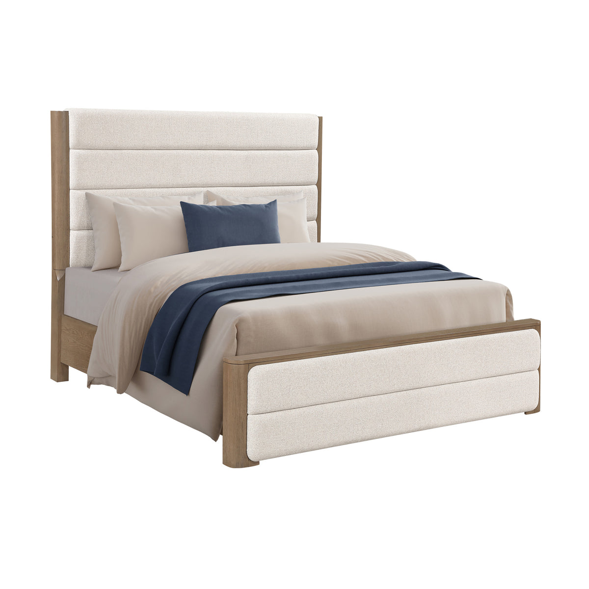Theo Brown Queen Upholstered Bedroom Set from Steve Silver - Luna Furniture