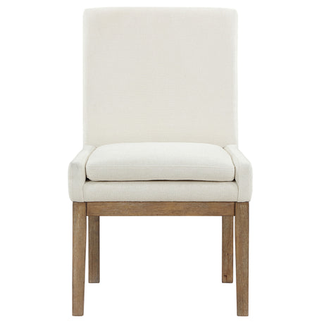 Aubrey Eggshell/Driftwood Parsons Chair, Set of 2 from Steve Silver - Luna Furniture