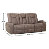 Marlow Sand Manual Reclining Sofa from Steve Silver - Luna Furniture