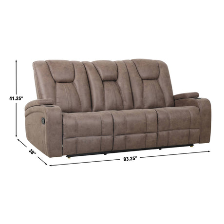 Marlow Sand Manual Reclining Sofa from Steve Silver - Luna Furniture