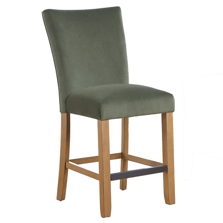 Artemis Green Velvet Counter Height Chair, Set of 2 from Steve Silver - Luna Furniture