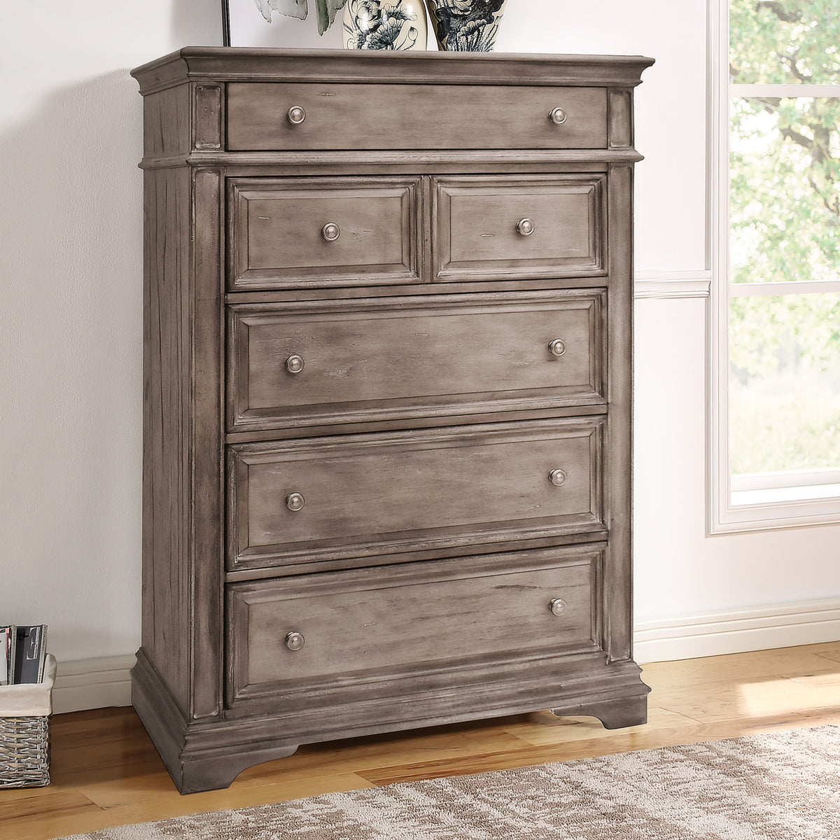 Highland Park Chest, Waxed Driftwood from Steve Silver - Luna Furniture