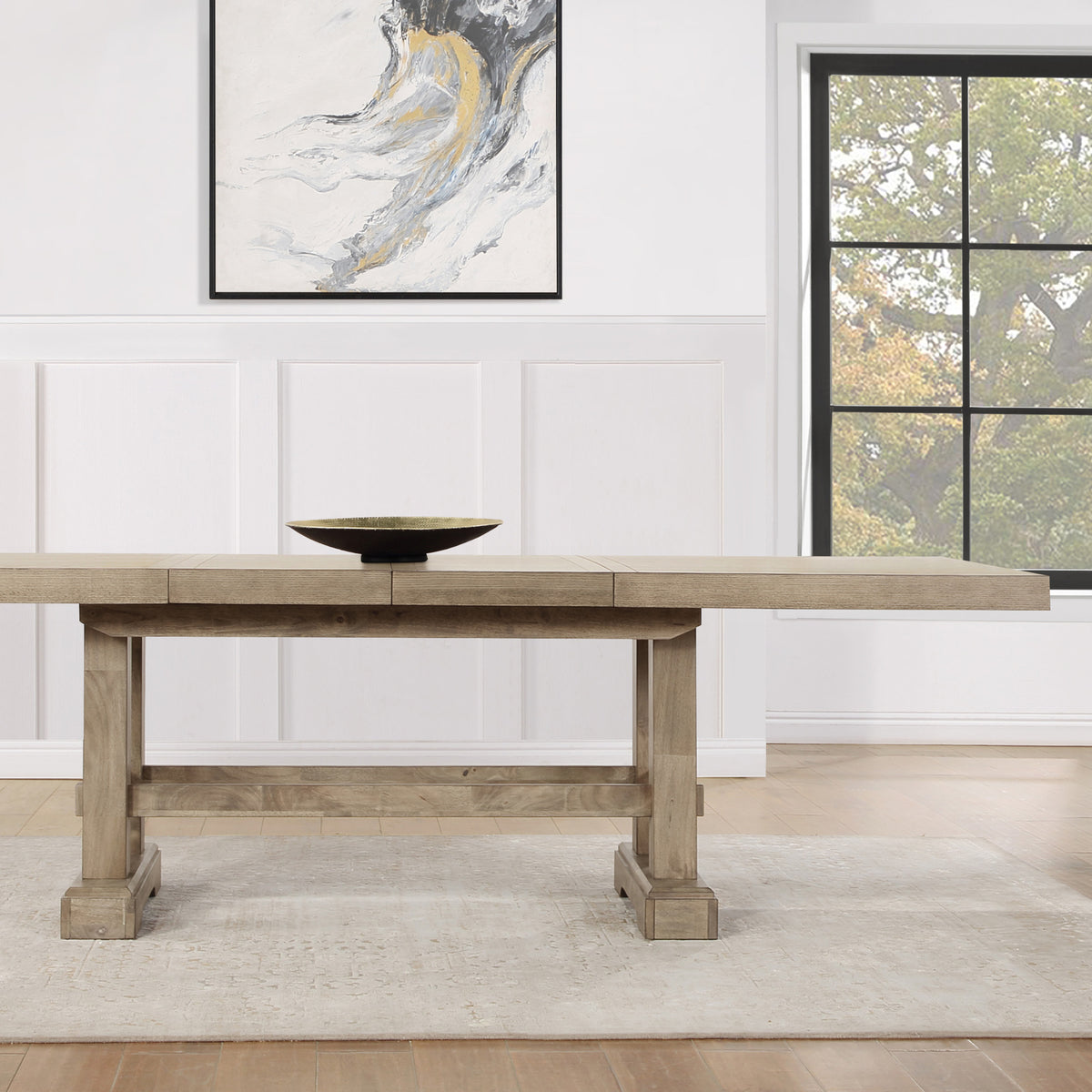 Napa Weathered Sand Dining Room Set from Steve Silver - Luna Furniture