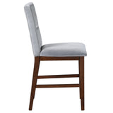 Zen 5-Piece Counter Set with Gray Velvet Counter Chairs from Steve Silver - Luna Furniture