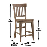 Riverdale Driftwood 5-Piece Counter Height Set from Steve Silver - Luna Furniture