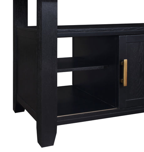 Yves Black 6-Piece Storage Counter Dining Set from Steve Silver - Luna Furniture