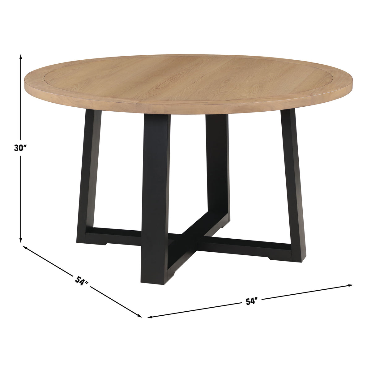 Magnolia Two-tone 54-inch Round Dining Table from Steve Silver - Luna Furniture