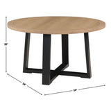 Magnolia Two-tone 54-inch Round Dining Table from Steve Silver - Luna Furniture