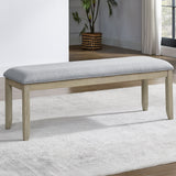 Carena Backless Dining Bench Gray from Steve Silver - Luna Furniture