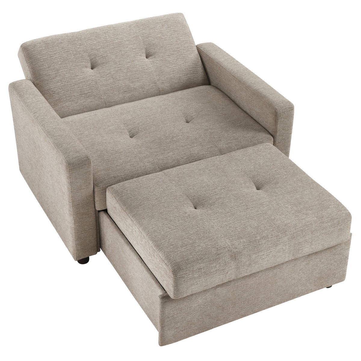 Noah Brown Convertible Sleeper Chair-and-a-Half from Steve Silver - Luna Furniture