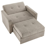 Noah Brown Convertible Sleeper Chair-and-a-Half from Steve Silver - Luna Furniture
