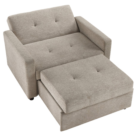 Noah Brown Convertible Sleeper Chair-and-a-Half from Steve Silver - Luna Furniture