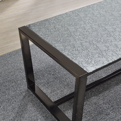 Mazie End Table with Patterned Mirror Top from Steve Silver - Luna Furniture