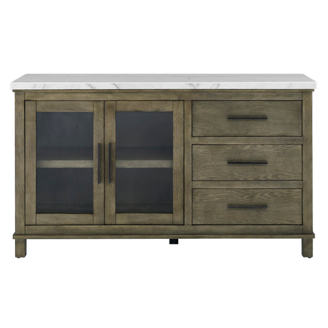 Grayson Server, White Marble Top from Steve Silver - Luna Furniture