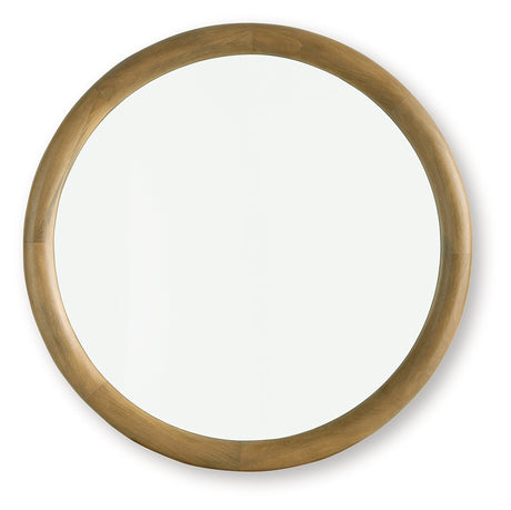 Yadiel Brown Accent Mirror from Ashley - Luna Furniture