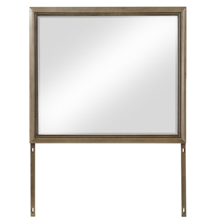 Sonoma 44″ Framed Mirror, Cocoa Gray Oak Finish With Mounting Brackets (Mirror Only) from Steve Silver - Luna Furniture