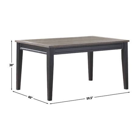 Raven Noir 6 Piece Dining Set (Table, Bench & 4 Side Chairs) from Steve Silver - Luna Furniture