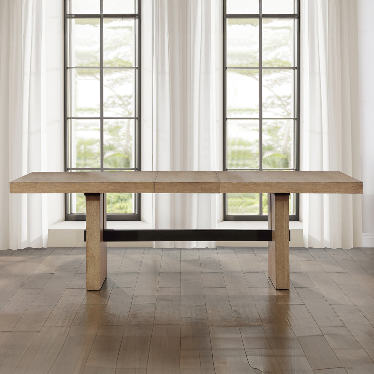 Aubrey Waxed Driftwood Extendable Dining Table from Steve Silver - Luna Furniture