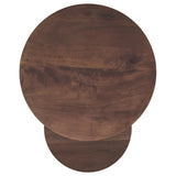 Yency Mango Brown 2-Piece Solid Wood Round Nesting Table from Coaster - Luna Furniture