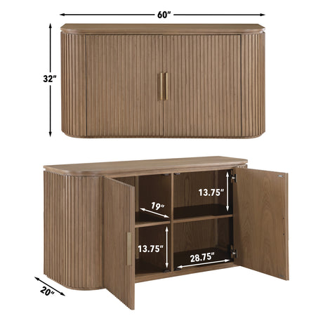 Colvin Server, Brown from Steve Silver - Luna Furniture