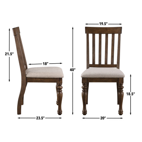 Joanna Brown Side Chair, Set of 2 from Steve Silver - Luna Furniture