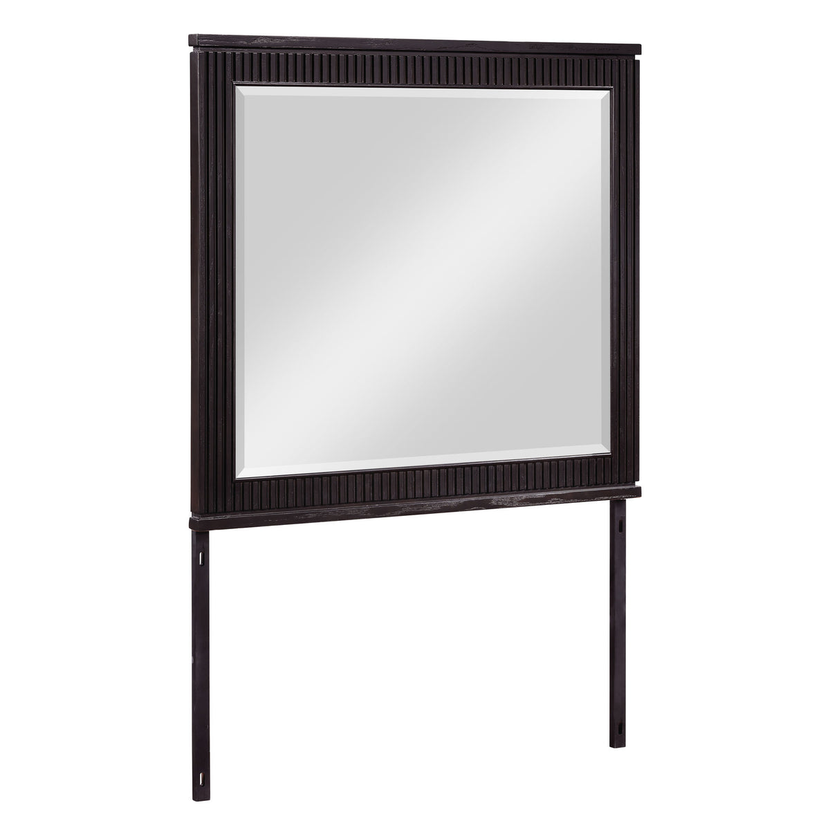 Henry 65″ 6-Drawer Reeded Dresser and Mirror, Espresso Finish from Steve Silver - Luna Furniture