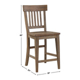 Riverdale Driftwood 5-Piece Counter Height Set from Steve Silver - Luna Furniture