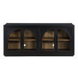 Magnolia Cathedral Doored Server, Black from Steve Silver - Luna Furniture