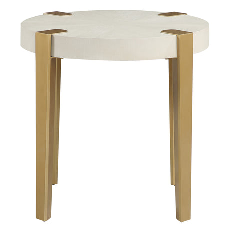 Gracie End Table, White from Steve Silver - Luna Furniture