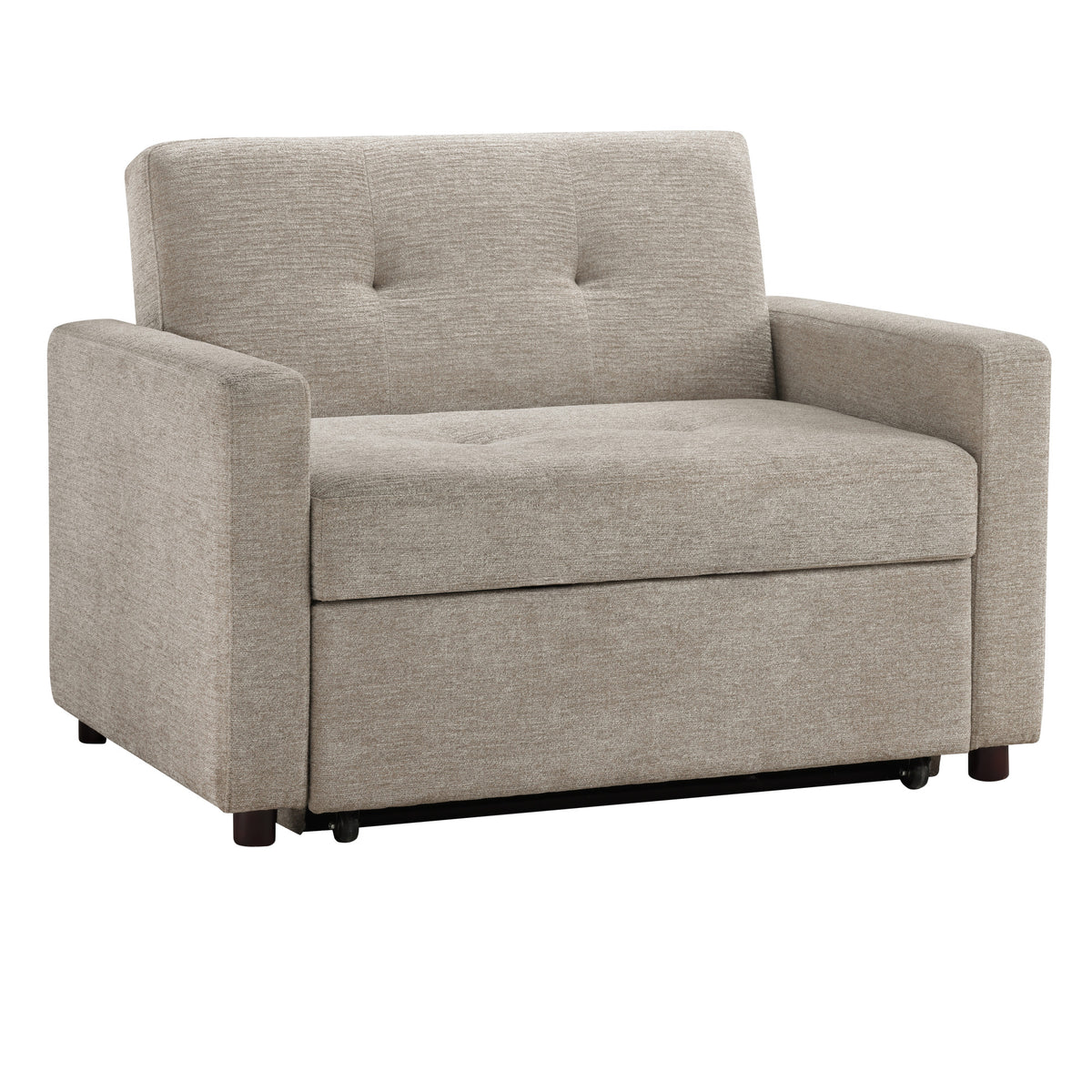 Noah Brown Convertible Sleeper Chair-and-a-Half from Steve Silver - Luna Furniture