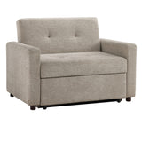 Noah Brown Convertible Sleeper Chair-and-a-Half from Steve Silver - Luna Furniture