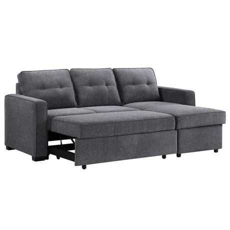 Noah Gray Flippable Convertible Storage Sleeper Chofa from Steve Silver - Luna Furniture