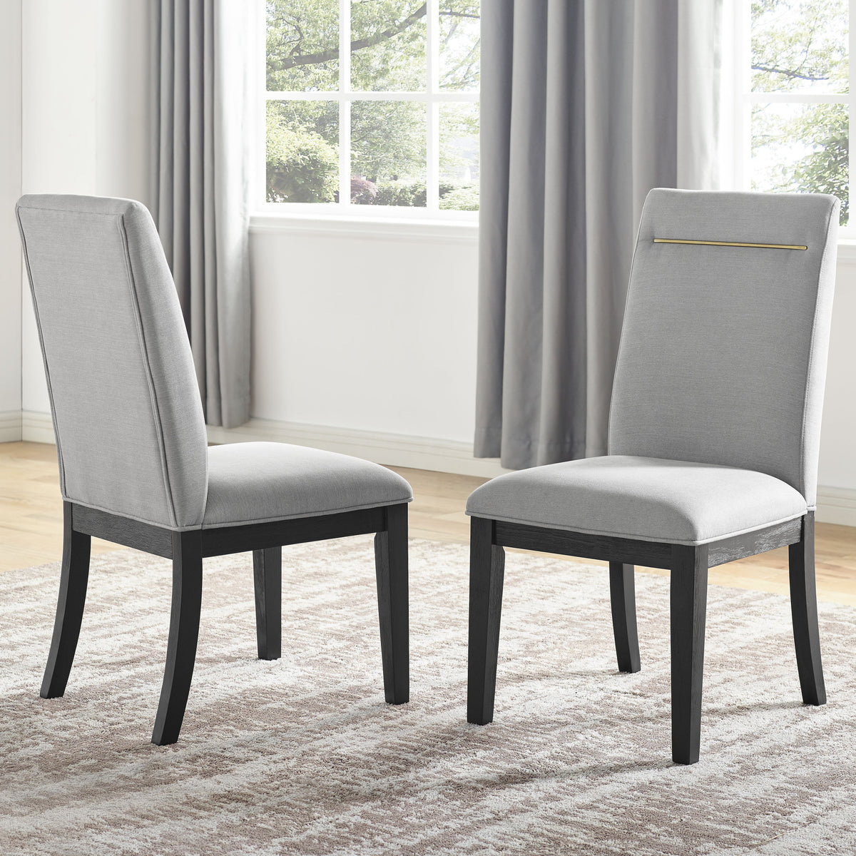 Yves Charcoal/Gray Dining Room Set from Steve Silver - Luna Furniture
