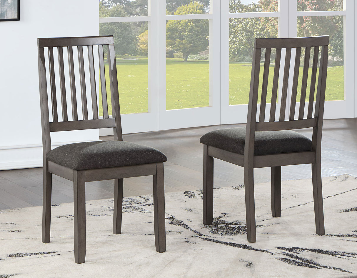 Yorktown Gray 5-Piece Round Dining Room Set from Steve Silver - Luna Furniture