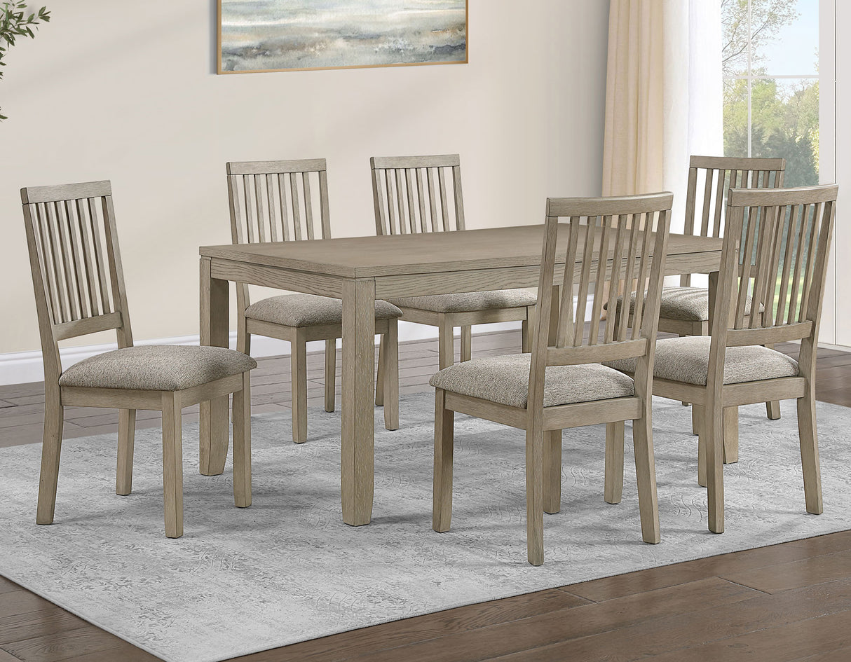 Yorktown Warm Sand 7-Piece Dining Room Set from Steve Silver - Luna Furniture