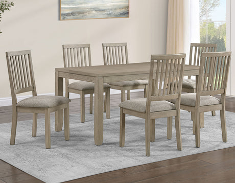 Yorktown Warm Sand 7-Piece Dining Room Set from Steve Silver - Luna Furniture