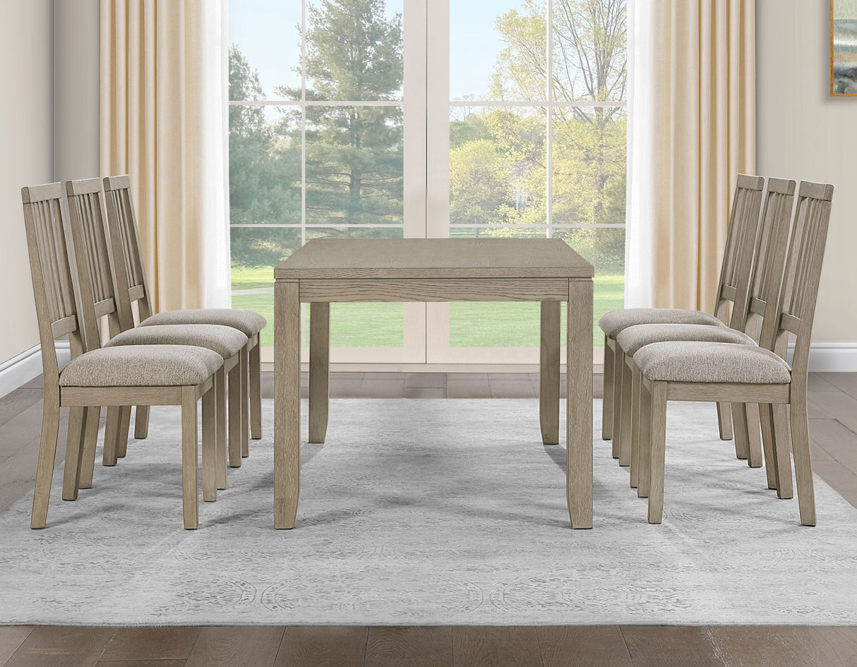Yorktown Warm Sand 7-Piece Dining Room Set from Steve Silver - Luna Furniture